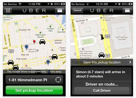 Uber - Hail a limo straight from your smartphone