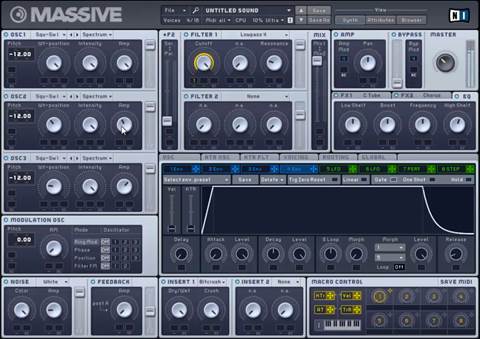 Start by loading Massive up in your DAW