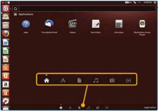 The Ubuntu desktop looks different to Windows