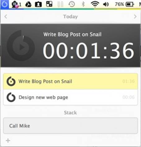 Snail's timer will tell you exactly where your time went.
