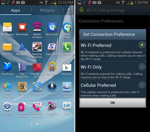 T-Mobile were good at decorating TouchWiz with its own drawers