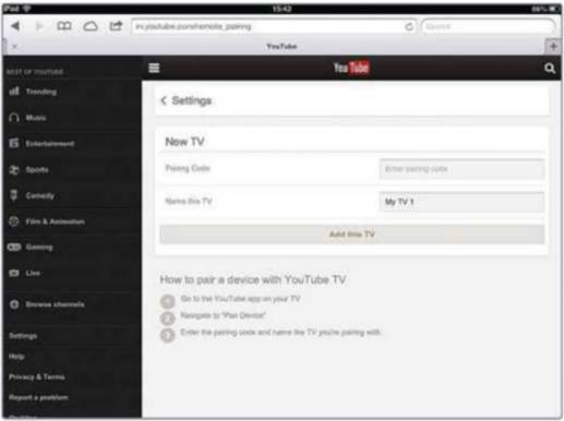 Control YouTube on your television with a smartphone or tablet app