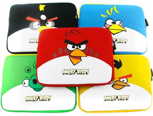 Angry Birds Neoprene sleeve carrying case