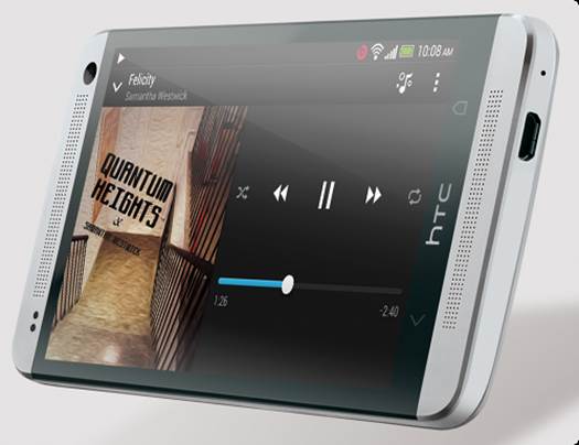 Stereo speakers sit above and below the screen and are nicely integrated as a design feature.