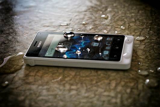 The latest Xperia handset ensures against water damage.