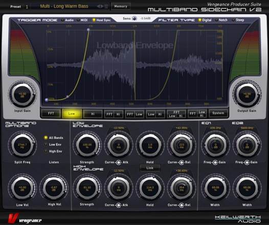 If you’re after a dynamics processor tailored specifically for cutting-edge club music, Multiband Sidechain2 should be right up your alley