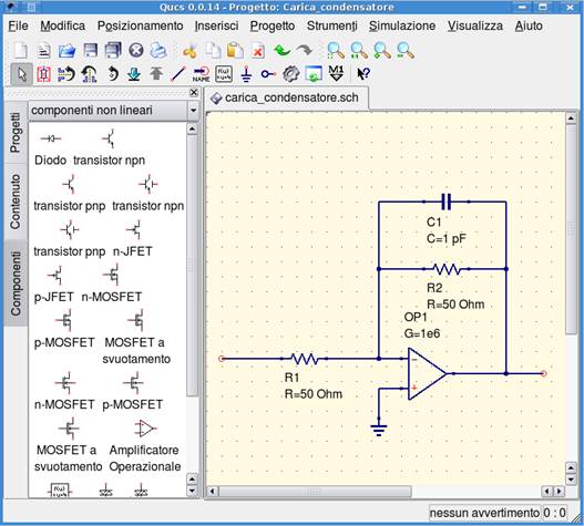 Figure 2: A circuit ready for simulation