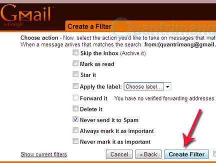 Description: Create a spam account