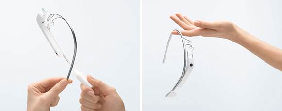 Google Glass is extremely lightweight and flexible