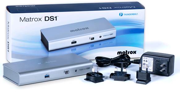 It was the very first Thunderbolt dock, the Matrox DS1 showed promise.