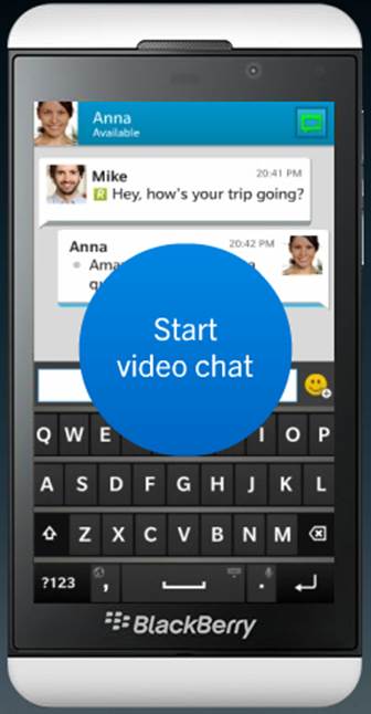 The well-known BBM IM service has received updates from BlackBerry 10 with video chat