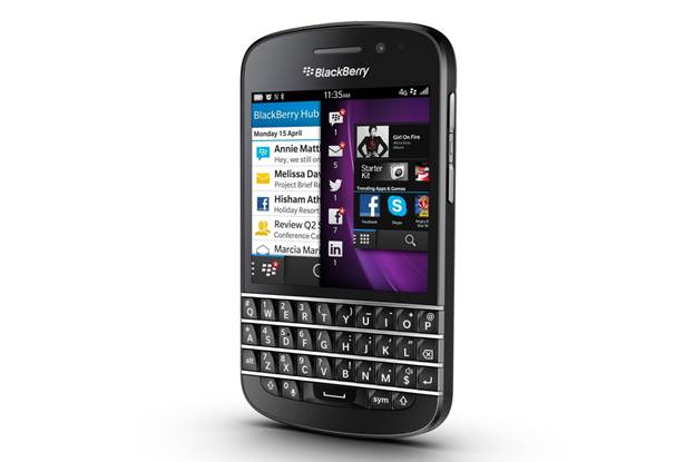 Swipe up and swipe to the right, will take you to the BlackBerry Hub