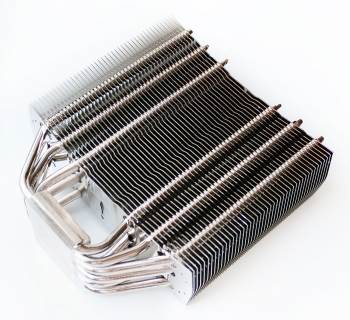 It contains eight nickel-plated cooper heat pipes, 6mm diameter
