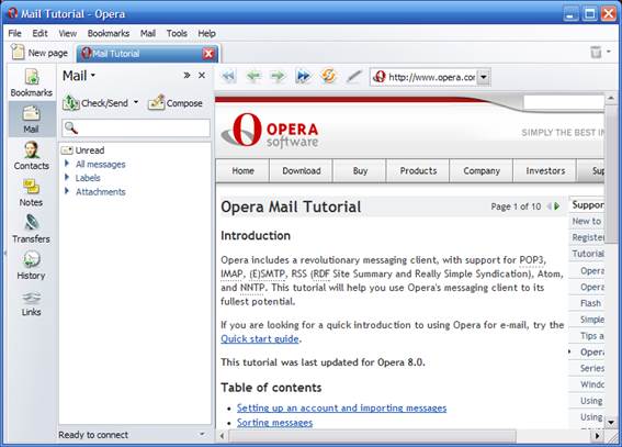 Opera Mail Tutorial