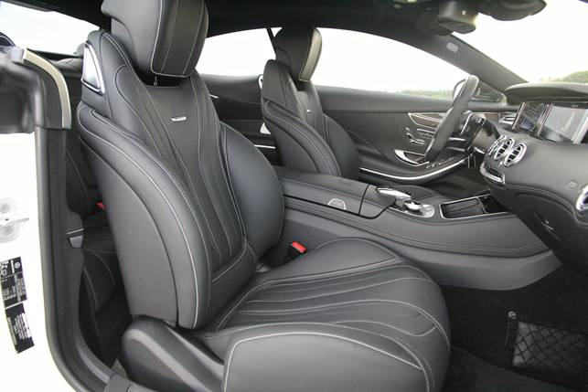Broad front seats are firmly cushioned and offer excellent lateral support