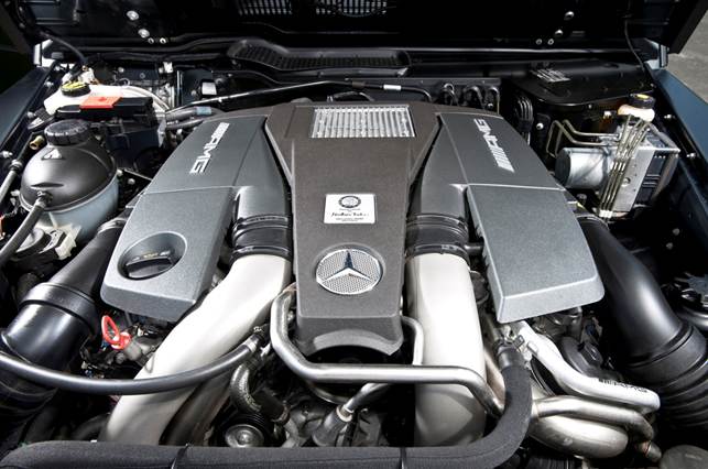 5.5-litre V8 powers the G63 AMG to 130mph
