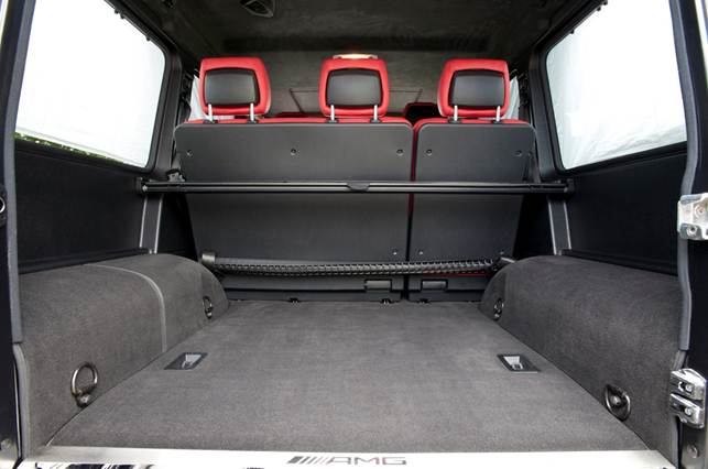 A large load space means the G63 AMG can carry big loads