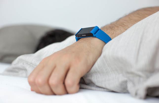 The device can also be set to record your sleep pattern