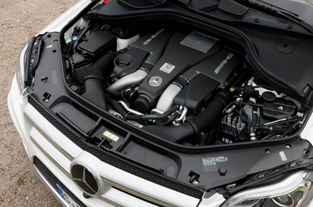 The mighty bi-turbo 5.5-litre V8 has been developed specifically for larger Mercedes models