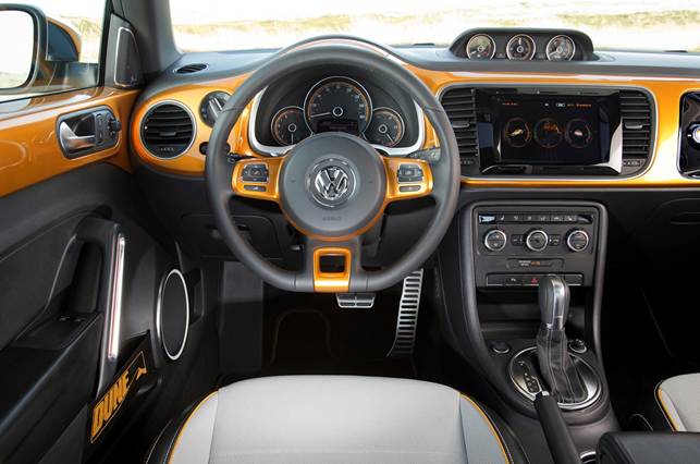 The basic Beetle dashboard layout is largely retained for the Dune