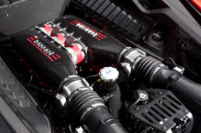 Ferrari's 458 Speciale is powered by a 597bhp 4.5-litre V8