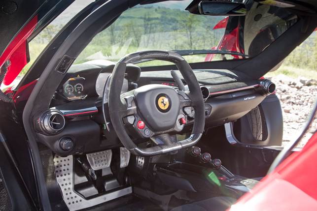 The cabin of LaFerrari is smaller than you might anticipate