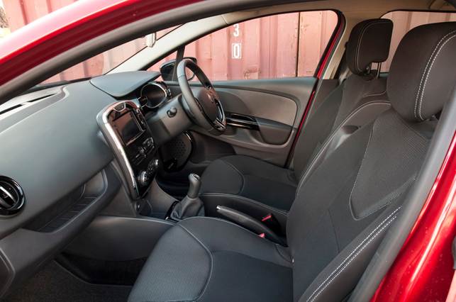 Inside the Clio there's a generous amount of space and the cabin is of a particularly good size