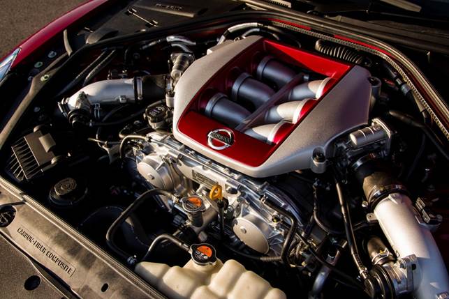 The Nissan GT-R gets its power from the 3.8-litre V6 engine