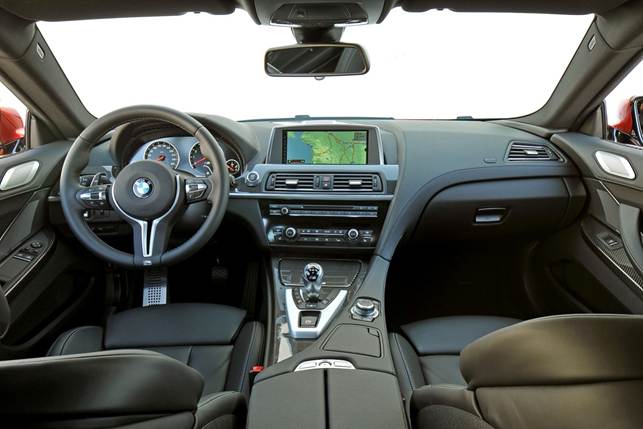 Step inside and the spacious, high quality interior of the BMW M6 still impresses