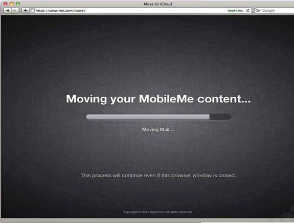 Description: Moving your MobileMe content
