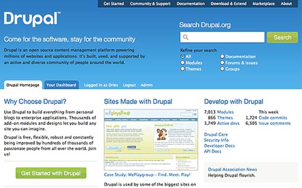 Description: Drupal (drupal.org) 