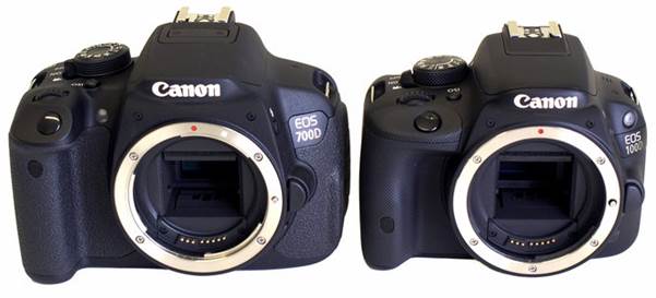 The front of Canon EOS 700D and 100D
