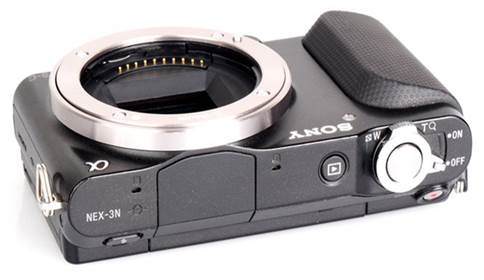 Sony NEX-3N not only has rubberized ring on the front, but it also has a rubberized ring on the back for the finger.