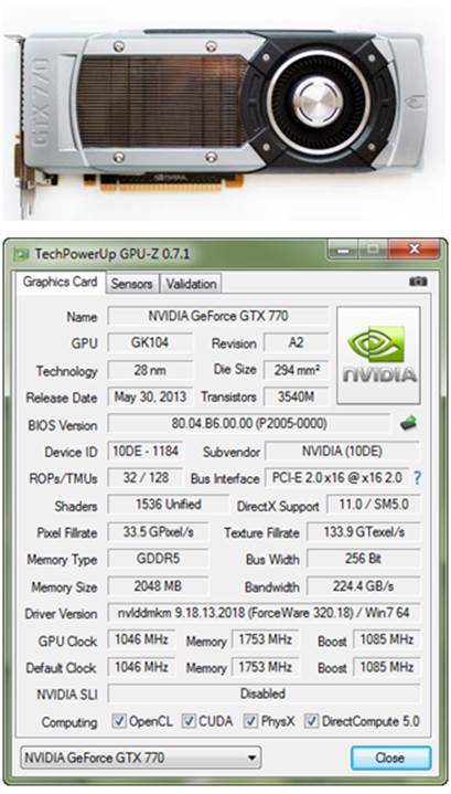 GeForce GTX 770 is tested in non-overclocking mode at nominal mode 