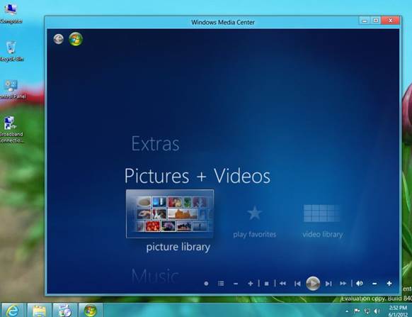 Windows 8 Pro users can buy the Media Center Pack, which allows you to play DVDs and watch and record TV with Windows Media Center. 