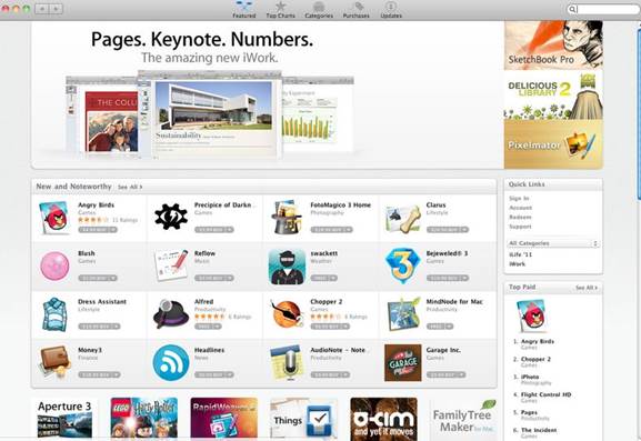 The Mac App store is similar to the Windows alternative, with a healthy number of games to download at a variety of prices. 