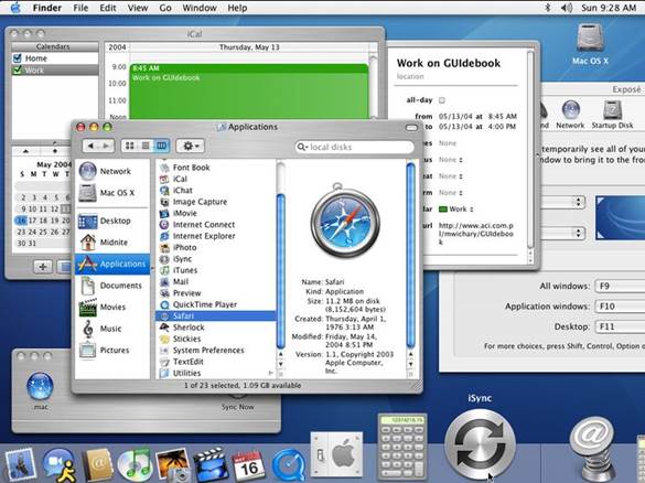 OS X uses a Unix-based file system and kernel, which is more difficult to infect with a virus.