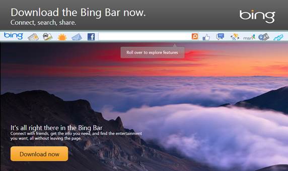 Install the Bing Bar