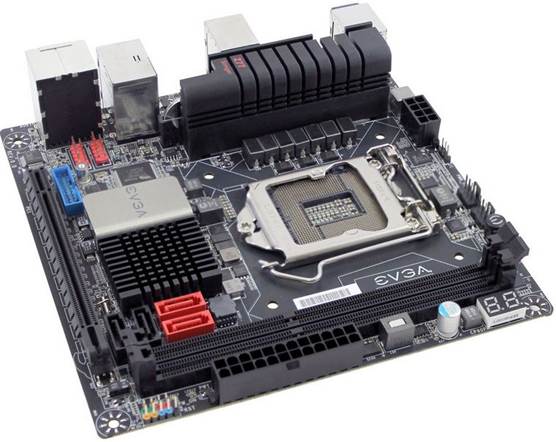 Despite that limitation, EVGA has managed to accommodate a handful of components, and on the whole it's very neat and tidy. 