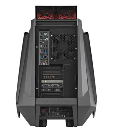 It seems ROG has opted for the superior performance though, as this monstrous case includes an astronomical 10 case fans, making the statement written just above of “softer acoustic” completely untrue in the case of the CG8890 Tytan