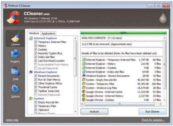 Register cleaners like CCleaner can speed up your PC by clearing out unwanted junk