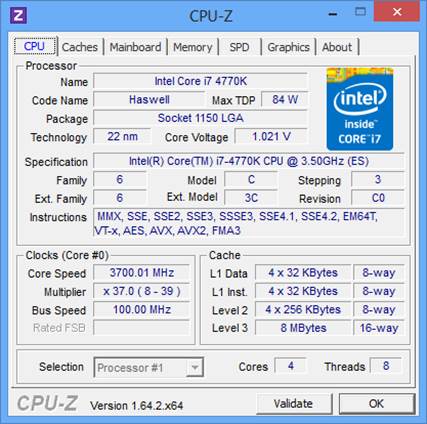 The CPU-Z