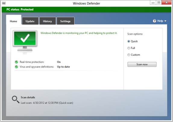 Windows Defender now includes full antivirus protection