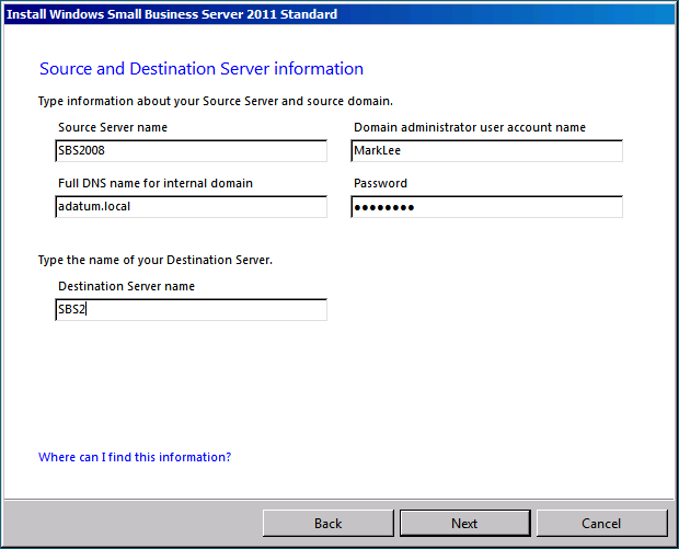 Optional Setup pages for attended installation.