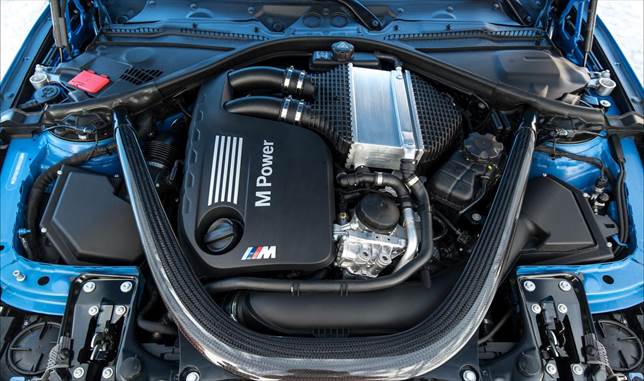 BMW M3 twin turbocharged 30-liter inline 6-engine