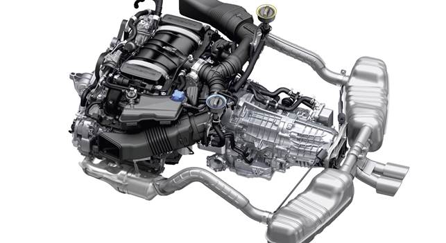 Description: Porsche Cayman S engine