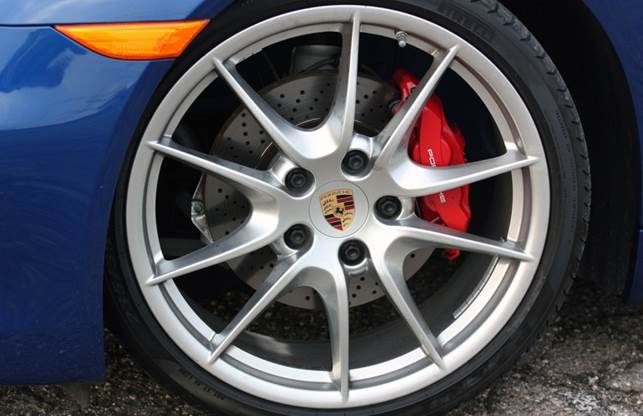 Description: Porsche Cayman S wheel detail