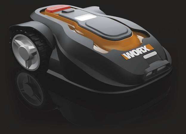 Description: The WORX Landroid is a battery-powered robotic lawnmower, much like the indoor Roomba (though we don’t recommend letting kittens ride this bad boy)
