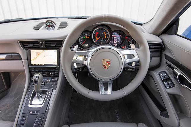 The 911 Turbo's cabin feels suitably luxurious and upmarket