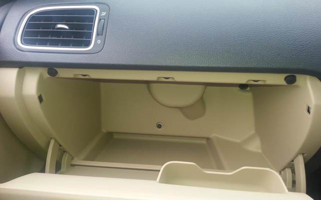 Unlike in many other cars, the Polo’s glovebox is huge and actually useable
